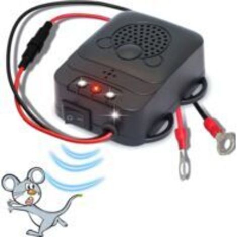 – Répulsif ultrason pour voiture – Dissuasion anti-fouine et rongeurs – Fréquence 12-24KHz – Protection jusqu'à 40㎡ – Éclairage LED stroboscopique