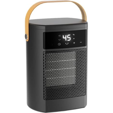 Chauffage PTC 1500 W – 3 niveaux de chaleur, oscillation à 70°, mode ECO, portable et silencieux (1/2)