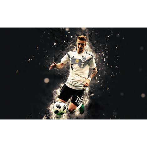 Papier peint panoramique Football - Joueur de Foot - 130 cm x 81 cm (1/2)
