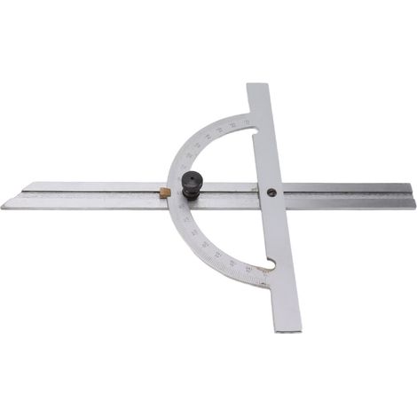 Rapporteur d'angle portable en acier au carbone, haute précision, lecture facile, 150 x 300 mm (1/5)