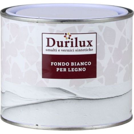 Duriopac fondo opaco carteggiabile per legno smalto bianco formato 0,5 l - confezione 1