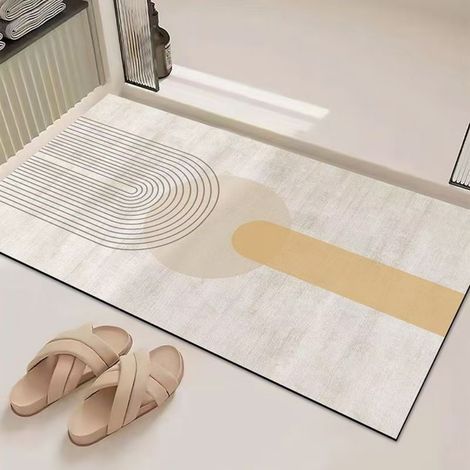 LAN Kieselgur-Wandverkleidung 4060 cm, Kieselgur-Fußmatte, leicht zu reinigen, Badezimmermatte, WC-Matte, saugfähig und rutschfest. (1/5)