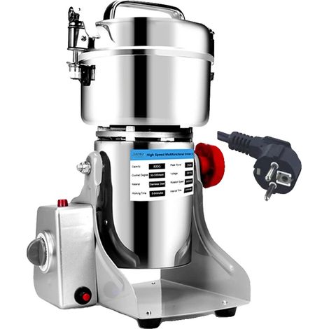 Burr-Mahlwerk, Hochleistungs 3000W, Edelstahlkonstruktion, 800G EU, 220V, EU (1/2)