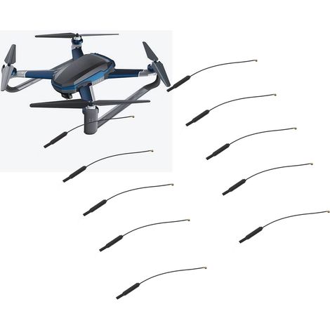 NZ-2.4G-TG-003 Mittelgroße Kupferrohrantenne 2,4 GHz 3 dBi, WiFi-Funkmodul, Bildübertragung, Rundstrahlantenne für Modellflugzeugfernsteuerung mit Schutzhülle. (1/5)