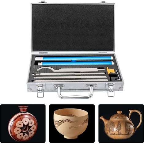 Lathe Turning Tools Set d'outils de tournage en carbure de tungstène pour bois - Outils de finition - Outil de découpe pour bois - Convient pour le traitement rapide des produits en bois sur (1/5)