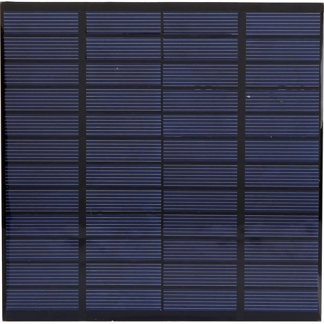 Panneau Solaire Polycristallin 12V 3W - Chargeur Batterie Et Téléphone Portable - Usage Extérieur Et DIY - 1 Pièce (1/5)