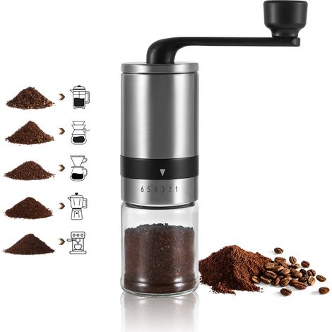 Moulin à café manuel K4 - Acier inoxydable et céramique