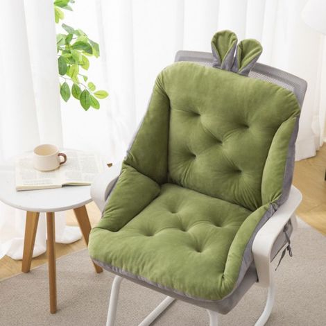 Coussin de Chaise avec Dossier, 45cm siège Coquille Fauteuil Velours Douillet Elastique Coussin de Siège pour pour Bureau Jardin,J (1/4)