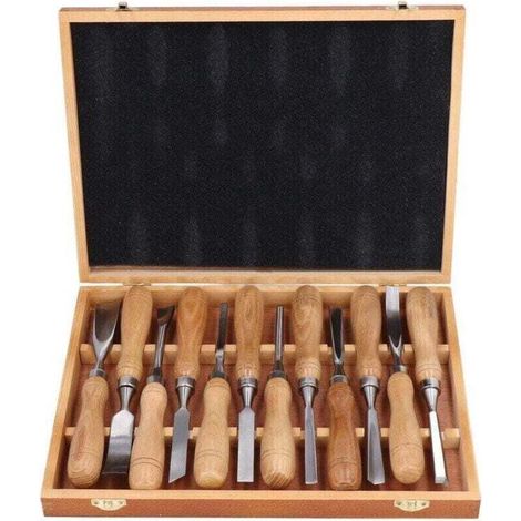 Wood Carving Tools Wooden Handle Chisel Labor Saving Woodworking DIY Craft (1/4)