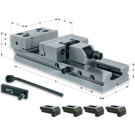 Röhm Etaux machines MSR, largeur de mors 125, envergure 150 - 161828 (1/4)