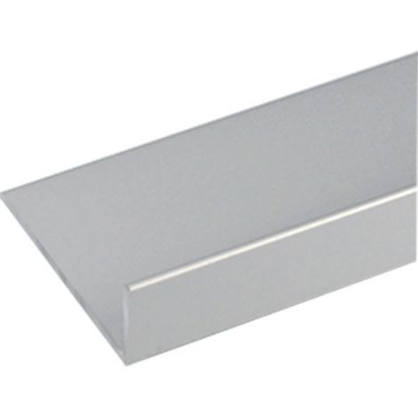PROFILO PER FAI DA TE ANGOLARE TIPO 'L' mm 20 x  10 x  1 - mt 2 col.argento- 10 pezzi  - UNIKO