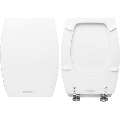 Copriwater Come Originale BR Lungo Simi-Tenax legno rivestito in resina poliestere bianco (1/4)