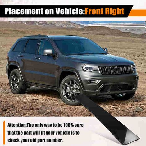 Passend für Jeep Grand Cherokee, rechte vordere Fensterleiste an der B-Säule (1/4)