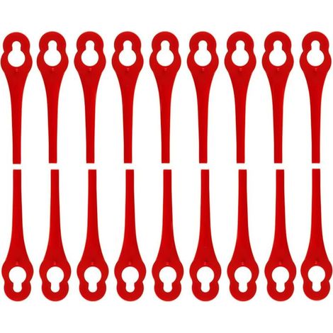 Ersatzklingen – 100 Stück – für Florabest FRTA 20 A1, FAT 18B2 und FAT 18B3 Heckenscheren – Länge 8,3 cm – Material: Nylon PA6 (1/5)