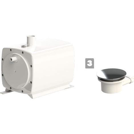 Sistema de elevación de aguas residuales 0051P Sanifloor + 3 para platos de ducha extraplanos SFA