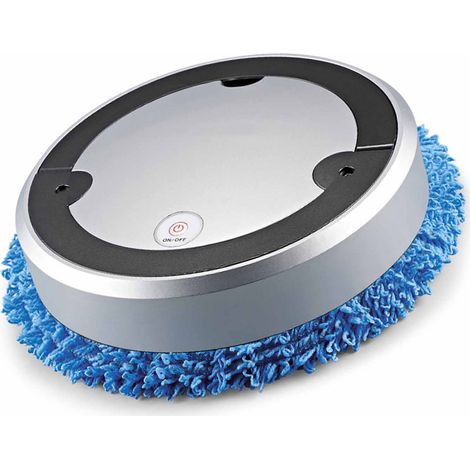 Aspirateur robot automatique avec détection intelligente des obstacles, design fin et universel pour les poils d'animaux, argent (1/5)