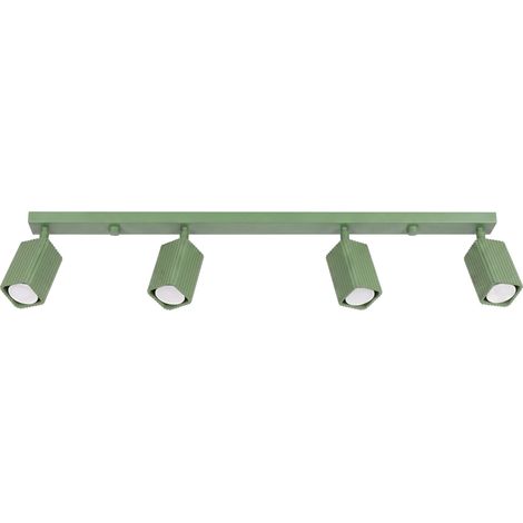 Lámpara de techo RAYO 4L verde salvia aluminio 4xGU10 Sollux (1/5)