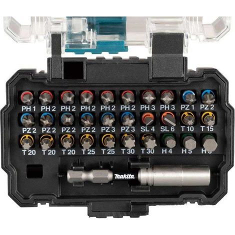 Juego de puntas de percusión Makita - 31 piezas - E-13552
