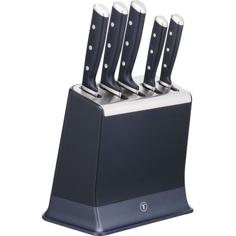 Bloc 5 Couteaux +aiguiseur Integre - Gpe Seb France Tefal Menage