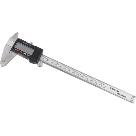 Crezuo 200 mm Digitaler Messschieber aus Edelstahl, Elektrisches Mikrometer-Crezuo