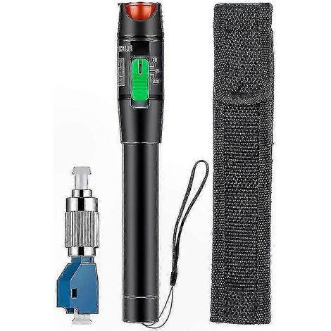 Testeur de fibre optique monomode LC 30mW, localisateur de défauts visuels portée 30km, outil de diagnostic réseau, vérificateur de câble à fibre, puissance 30 milliwatts, pour installation et mainten (1/5)