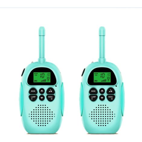 Talkies-walkies rechargeables USB pour enfants avec 16 canaux, radio bidirectionnelle et lampe torche jouet, 3-12 ans, portée de 4,8 km (3 miles) pour les aventures en plein air -