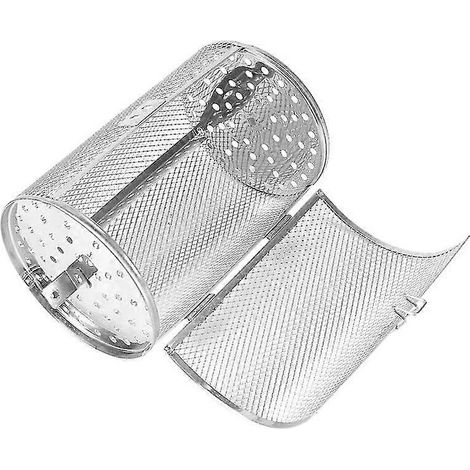 Acier inoxydable Grill Rôtissoire Tambour Four Panier Bakeware Four Rôti Noix de cuisson Panier Barbecue Grill Cook (1/5)