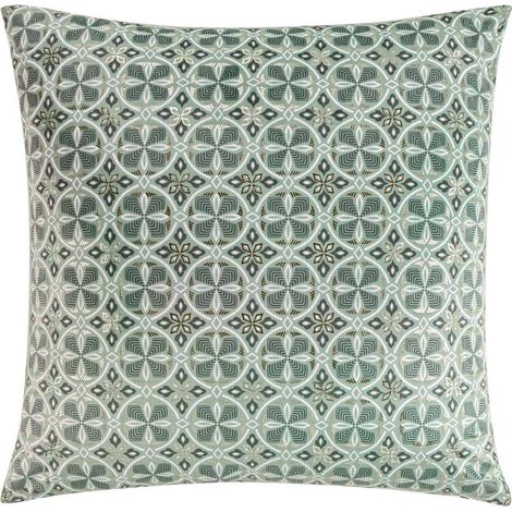 Deko-Kissenbezug aus Velvet JOAN, Art Deco-Muster, 60 x 60 cm