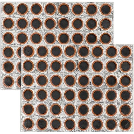 Bicycle inner tube puncture repair kit, 96 pieces, non-adhesive patches for bicycle tires, 25 mm (1/5)