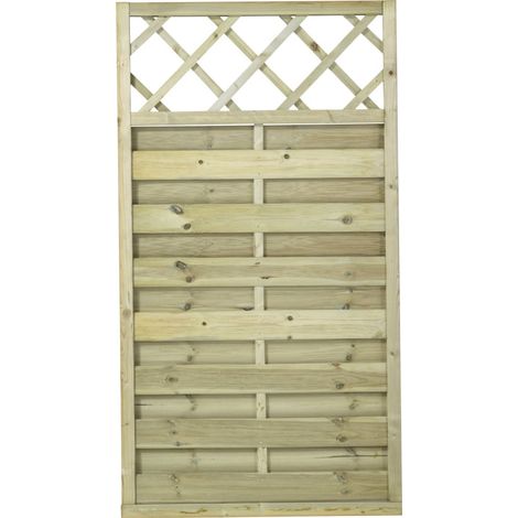 Plus Zaun Bergen mit Rankgitter 90 x 165 cm Druckimprägniert