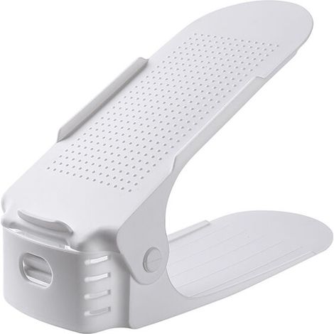 Support à Chaussures Réglables, Rangement Chaussures gain de place, Range Chaussure Antidérapant Chaussures Support Rack Plastique 1pcs Lefou (1/5)