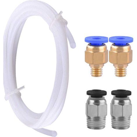 1 tuyau en téflon de 2 mètres + 2 joints + 2 raccords
