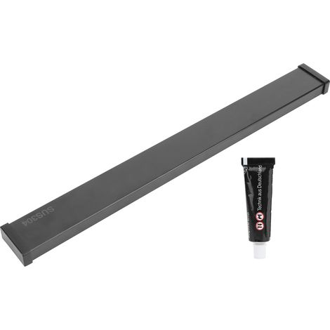 Magnetischer Messerhalter aus Edelstahl zur Wandmontage, 50 cm, schwarz – Aufbewahrung für Küchenaccessoires (1/5)