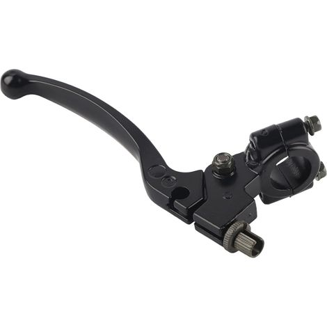 Sollbry Levier Embrayage Moto Noir - Levier de Frein d'embrayage en Aluminium pour Guidon 22mm 7/8 Pouces - Levier embrayage Pliant Universel pour Moto 50CC-125CC (1/4)
