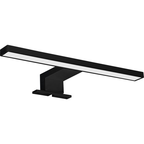 SERAPA Luminaire LED 5W, 230V, 300x40x100mm, IP44, plastique, noir mat (1/3)
