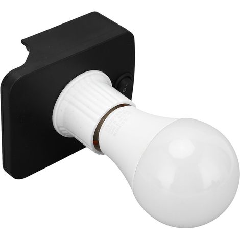 Ampoule LED E27 12-60V 7W 700LM 6500K Lumière Blanche Fonctionnant sur Batterie avec Adaptateur pour HITACHI 18V (1/5)