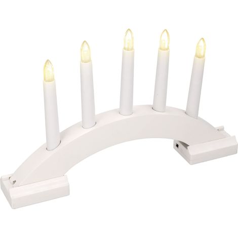 Porte-bougies de l'Avent, lanterne de Noël à 5 LED, minuteur de Noël, piles Jumi (1/5)