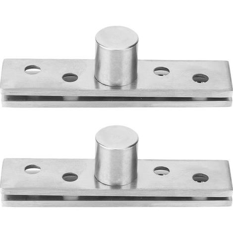Bisagras para puertas pivotantes de 360 grados (paquete de 2)，bisagras pivotantes ocultas de acero inoxidable de 75 x 17 mm (1/5)