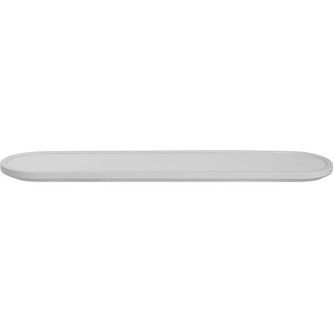 LED Ceiling Light White Synthetic Oval LED Panel Light Flush Ceiling Mount Light with Remote CLARELLA (1/5)