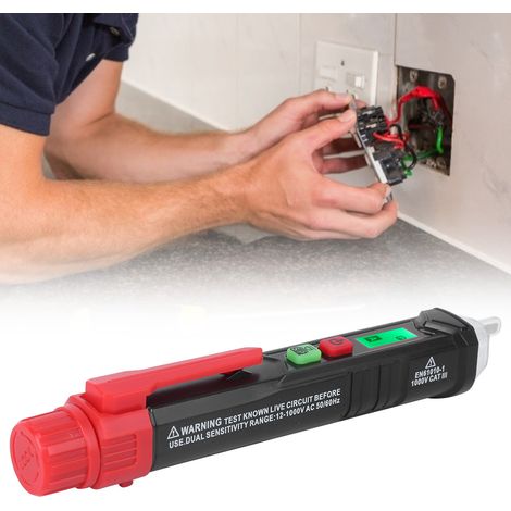 HT100P Berührungsloser Drehstrom-Drehstromprüfer mit Taschenlampe (1/5)