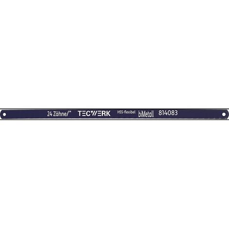 Metallsägeblatt L.300mm ZpZ 24 1-s.Bimetall 100 St.TECWERK