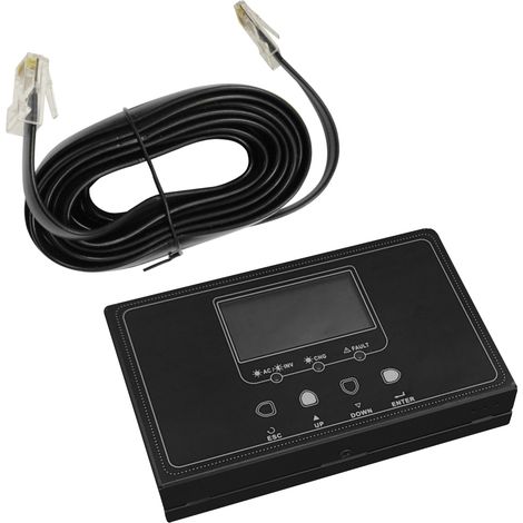 Alcapower Controllo remoto LCD per inverter solari 800051 e 800052 con cavo di connessione da 10 metri e monitoraggio via App integrato