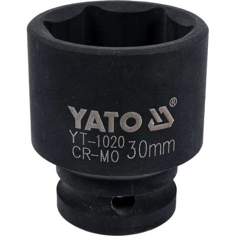Yato YT-1020 socket de chiavi de impact socket de impact socket de impact socket Nero
