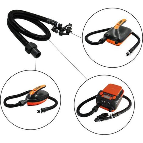 Kit Adaptateurs Pompe À Paddle - Tuyau Air 1 M + 6 Buses Air - Compatible SUP Kayak Bateau Gonflable - Pour Pompe À Air Standard Halkey Roberts (1/5)