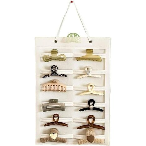 Organisateur de pince à griffes - support mural en feutre - Accessoires de rangement de ménage - Support d'affichage peu encombrant