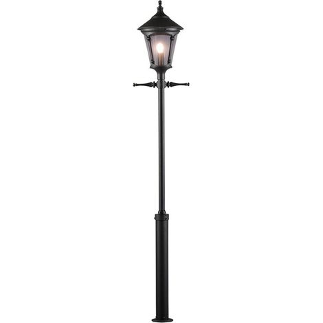 Konstsmide Virgo Lampadaire extérieur classique noir, Taurus, IP23 (1/3)