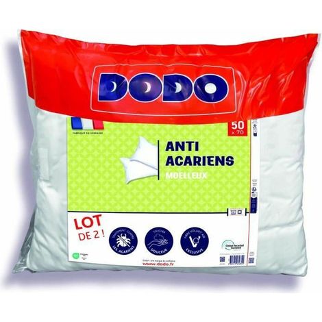 Dodo Anti-Allergie Kissen Weiß 50 x 70 cm 2er Set