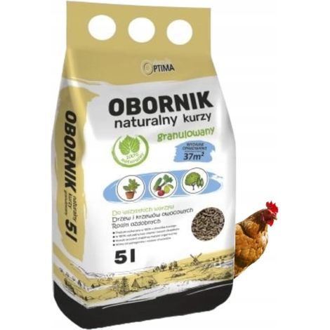 Fertilizante granulado de estiércol de gallina natural 5L