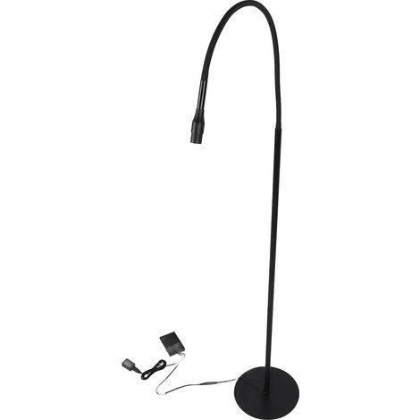 Lampe LED sur pied à ultraviolets 5W pour extensions de cils, réglable, avec interrupteur à pédale, idéale pour les salons de beauté. (1/5)