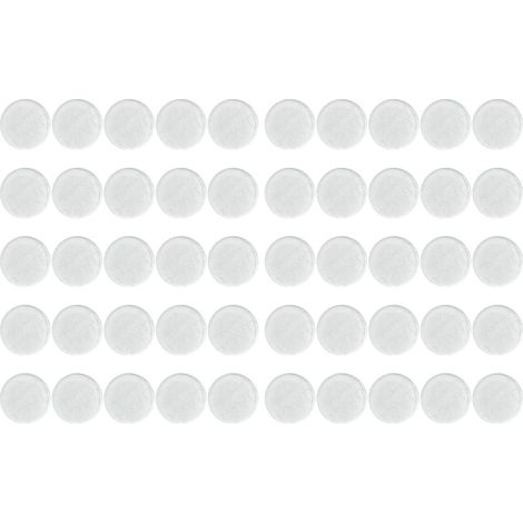 Lot de 50 sous-verres transparents antidérapants en PVC de 2,5 cm d'épaisseur, auto-adhésifs, pour protéger vos tables et meubles